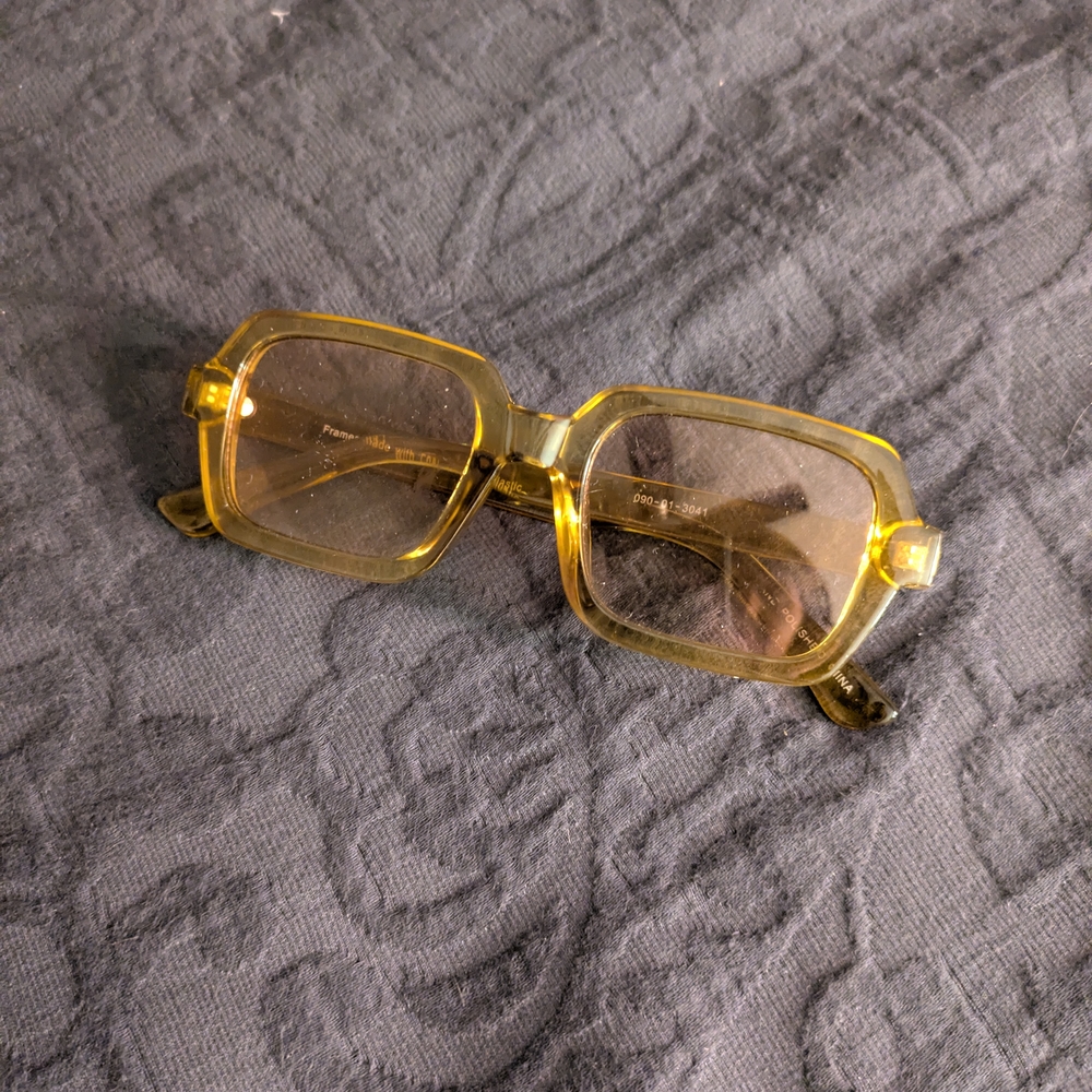 Yellow Square Sunglasses